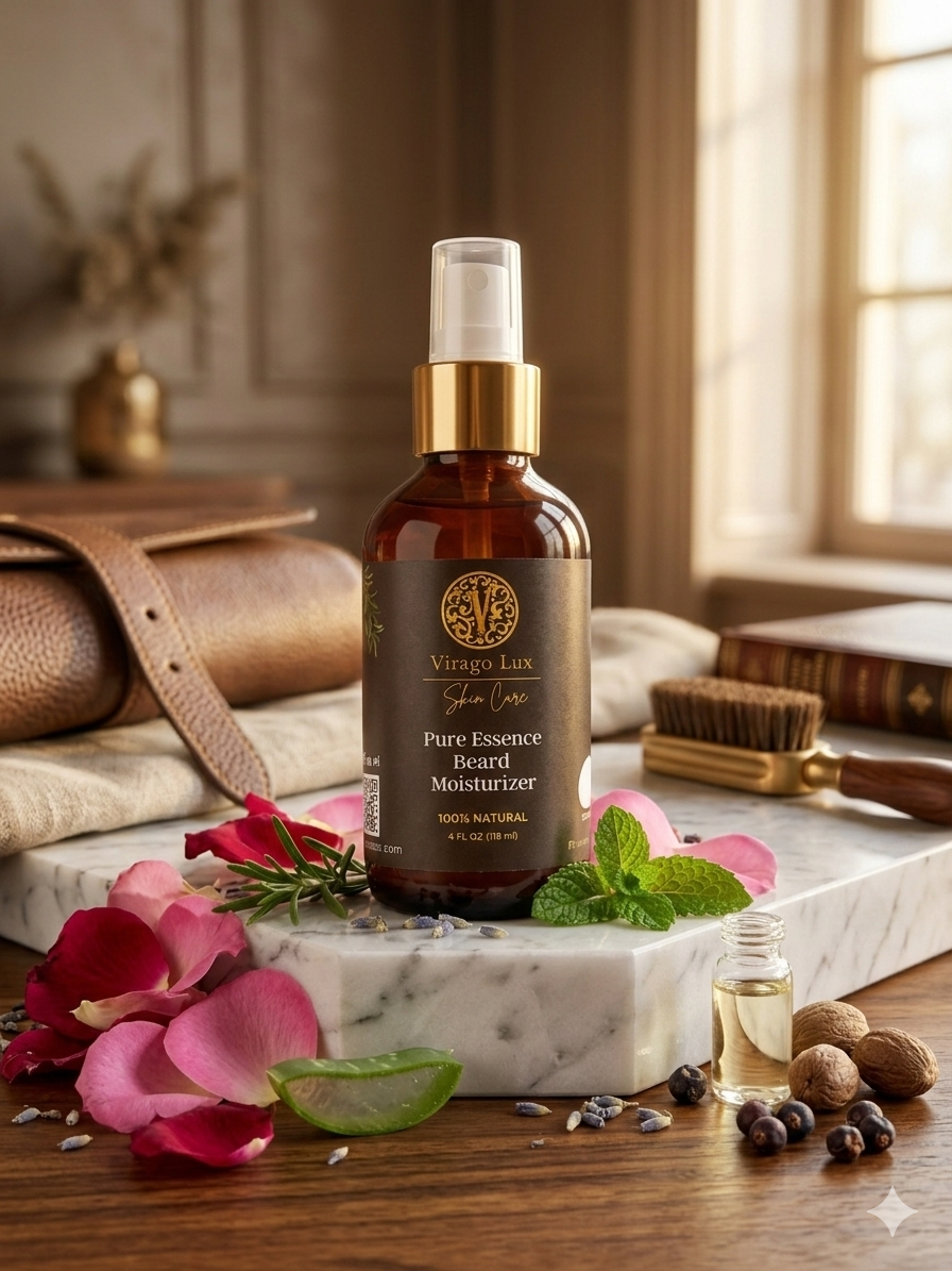Pure Essence Beard Moisturizer – Virago Lux Skin Care